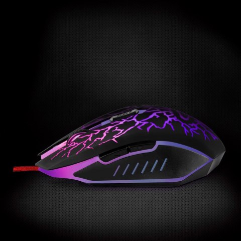 Mysz Esperanza Lightning EGM211R (optyczna; 2400 DPI; kolor czarny)