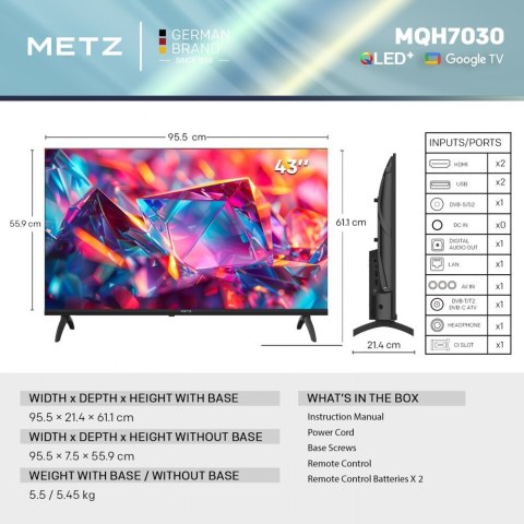Telewizor 43" METZ 43MQH7030Z