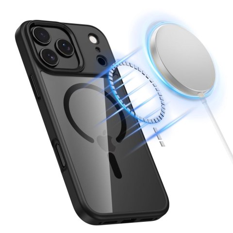 Etui case na iPhone 17 Pro MagMat MagSafe - przezroczysto-czarne