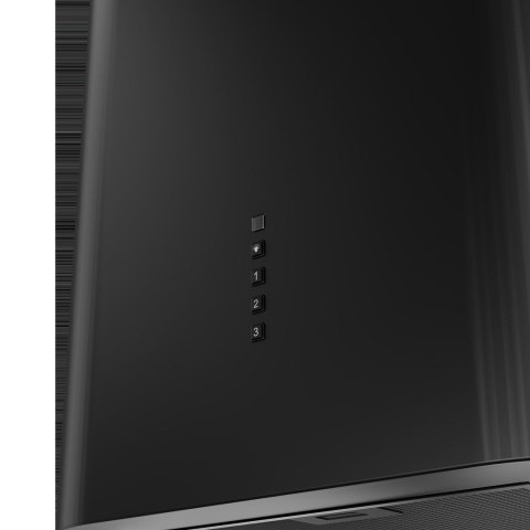 Okap kominowy AKPO WK-12 ELLIPSE 60 cm | LED | czarny mat