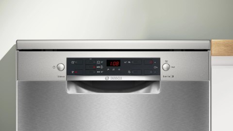 Zmywarka wolnostojąca 60 cm BOSCH SMS25GI09F Serie 2 | klasa A | 12 kpl | HygienePlus | AquaStop | inox
