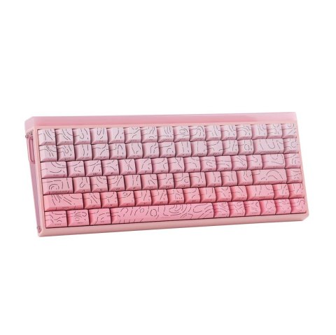Klawiatura gasket HERO84 HE PINK+Gradient+Contour Dragon King switch RGB AULA