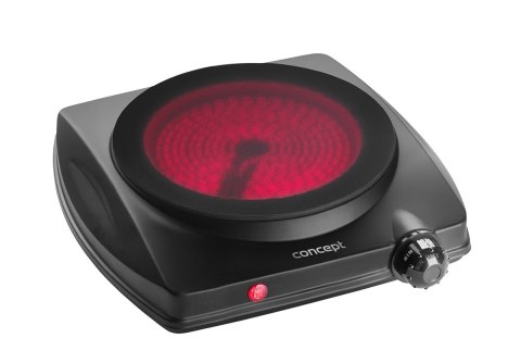 Kuchenka elektryczna jednopalnikowa 1250W VE3065 czarna