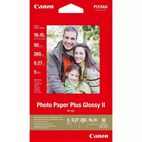 Papier Canon PP-201 błyszczący II Photo Paper Plus 10x15 50 arkuszy 2311B003