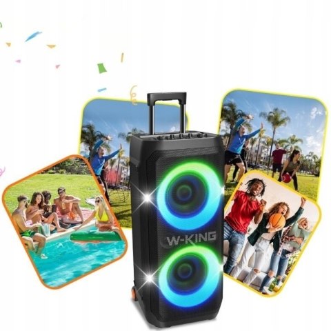 Głośnik bezprzewodowy Bluetooth W-KING T12 czarny