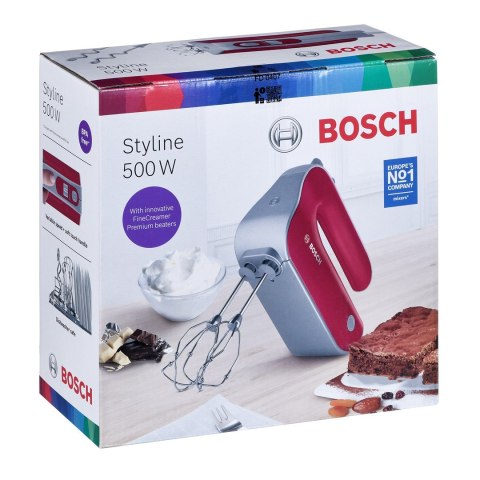 Mikser ręczny BOSCH MFQ40303 (500W; kolor czerwony)