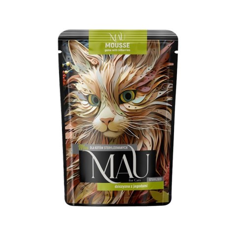 Mau Mus dziczyzna z jagodami dla kota sterylizowanego 85g