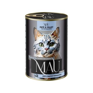 Mau P&F jeleń z jagodami kamczackimi - kar.dla kota steryliz. 400g