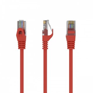 Patch cord Kat.6 UTP 3m czerwony