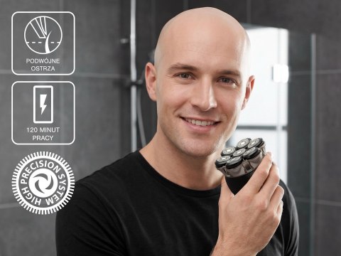 ELDOM GOLARKA DO GOLENIA G60 7-OSTRZY WYŚWIETLACZ LED, BLOKADA PODRÓŻNA PRZYCIKÓW IPX6, CZS PRACY 120 MIN