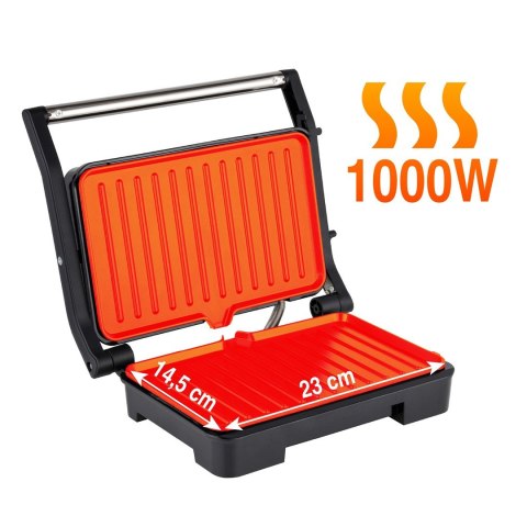 ELDOM GRILL KONTAKTOWY GK110 800W CZARNO-SREBRNY