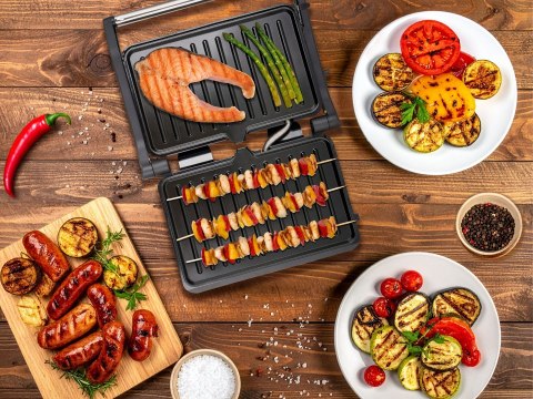 ELDOM GRILL KONTAKTOWY GK110 800W CZARNO-SREBRNY