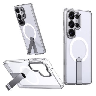 Etui pokrowiec na Samsung Galaxy S26 Ultra z podstawką Hybrid Armor X MagSafe - przezroczysty