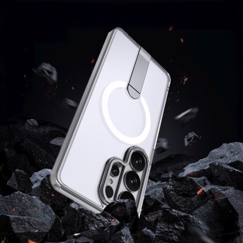 Etui pokrowiec na Samsung Galaxy S26 Ultra z podstawką Hybrid Armor X MagSafe - przezroczysty