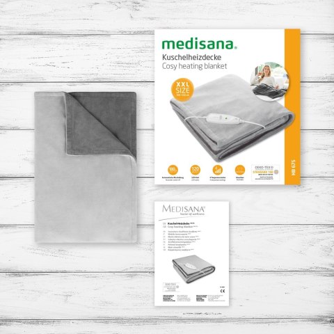 Koc grzejny Medisana HP 675 XXL 120 W | 2000 x 1500 mm |dług.przewodu 2,3 m |szary
