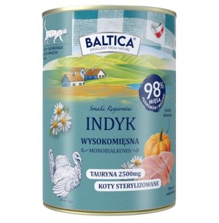 BALTICA SR Kot dorosły Indyk karma mokra 400g