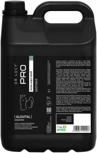 Odrzywka aloesowa dla psów o długiej lejącej sierści Dr Lucy Pro Alovital - 5 l
