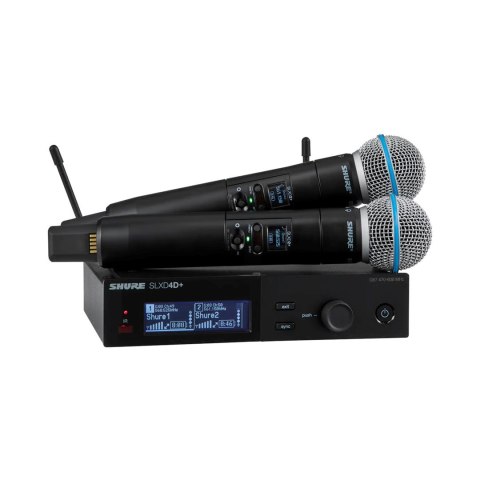 Shure SLXD24D+E/B58-G65 - Podwójny system bezprzewodowy z kapsułami Beta 58