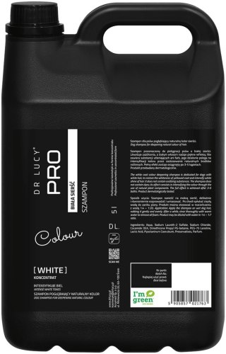 Szampon poprawiający kolor dla psów o białej sierści Dr Lucy Pro White - 5 l