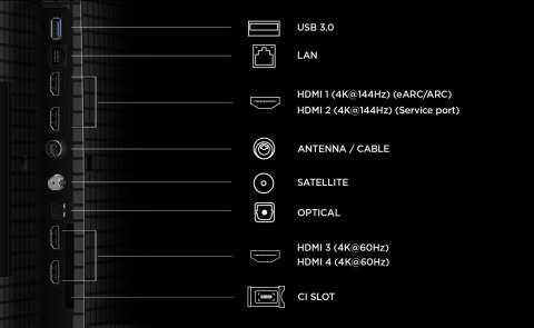 Telewizor TCL 55P8L QLED 55" 4K Ultra HD 144Hz Google TV Dolby Atmos Czarny