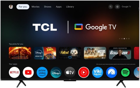 Telewizor TCL 55P8L QLED 55" 4K Ultra HD 144Hz Google TV Dolby Atmos Czarny