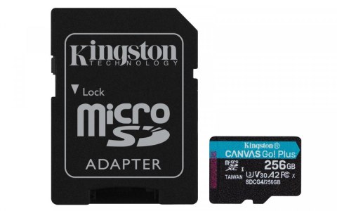Karta pamięci microSD 256GB CanvasGo! Plus 200MB/s A2 U3 V30 + adapter