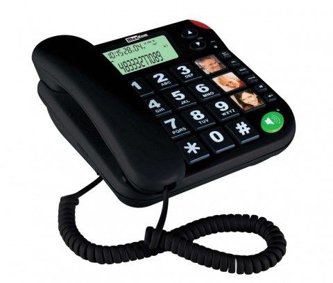 Telefon przewodowy KXT480 BB, czarny
