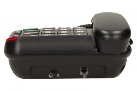 Telefon przewodowy KXT480 BB, czarny