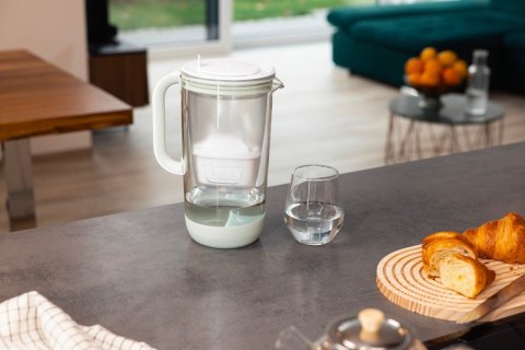 Dzbanek filtrujący 2,5l szklany miętowy