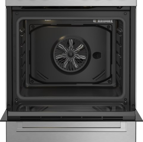 Kuchnia elektryczna BEKO FBE62130GXDN 60 cm | AeroPerfect | termoobieg | czyszczenie parą | inox