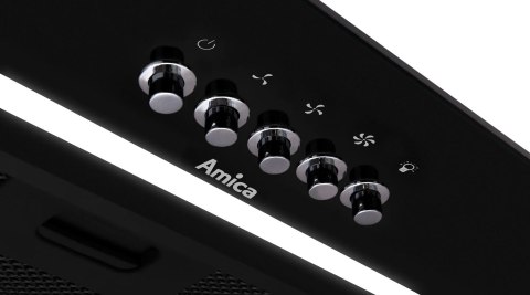Okap do zabudowy AMICA OMP6255BG 60 cm | LED | czarny