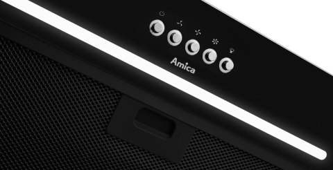 Okap do zabudowy AMICA OMP6255BG 60 cm | LED | czarny
