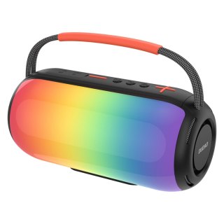 Głośnik bezprzewodowy podświetlany z uchwytem RGB Bluetooth - czarny