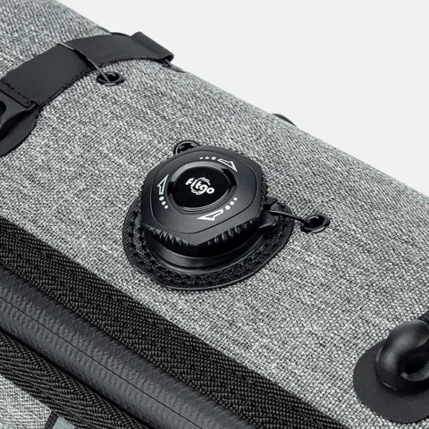 Torba rowerowa wałek na kierownicę wodoodporna 1.5 l - szara