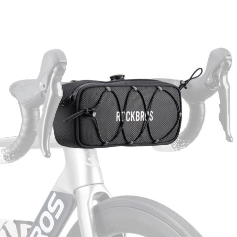 Torba sakwa rowerowa na kierownicę wodoodporna 1.9 l - czarna