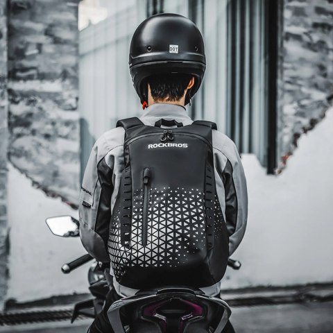 Plecak na kask z uchwytem 14.5 l - czarny