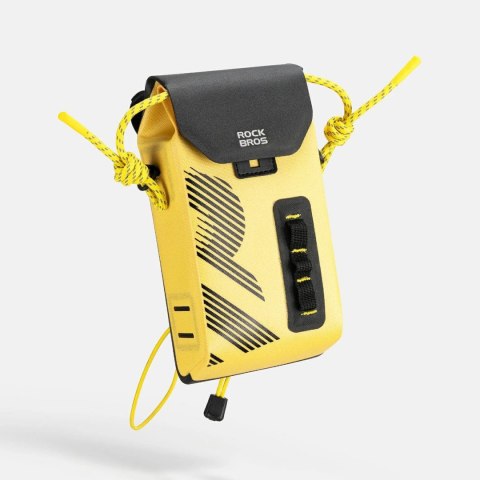 Torba rowerowa na kierownicę wodoodporna 1.3 l - żółta