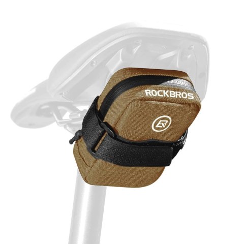Torba rowerowa podsiodłowa 0.35 l - brązowa