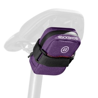 Torba rowerowa podsiodłowa 0.35 l - fioletowa