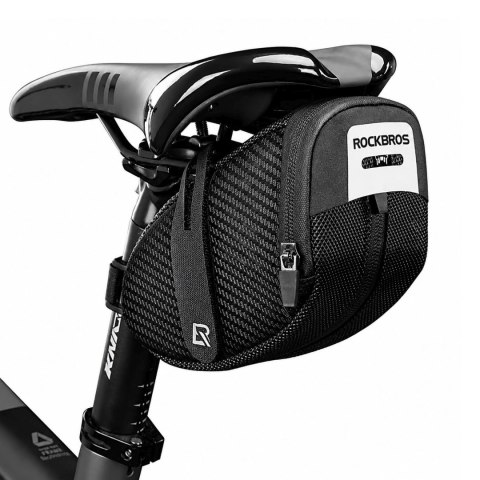 Torba rowerowa podsiodłowa 0.75 l - czarna