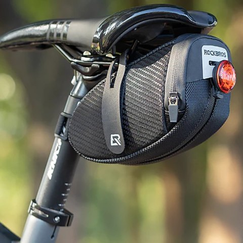 Torba rowerowa podsiodłowa 0.75 l - czarna