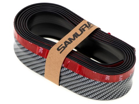 Dokładka zderzaka osłona uniwersalna spoiler carbon 2,5m czarna Kik Sp. z o. o. Sp. k.