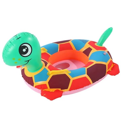 Kółko do pływania dla niemowląt koło pontonik dla dzieci dmuchany z siedziskiem materac żółw 15kg Kik Sp. z o. o. Sp. k.