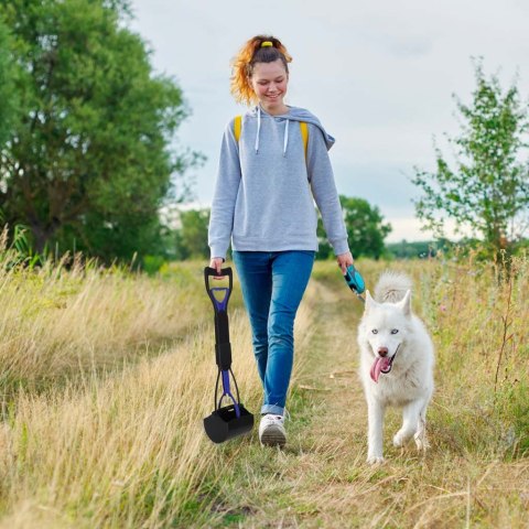 Łopatka do zbierania odchodów kupozbieracz niebieski Kik Sp. z o. o. Sp. k.