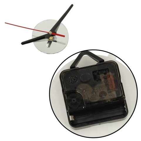 Zegar ścienny naklejany DIY regulowany nowoczesny srebrny 12 godzin Kik Sp. z o. o. Sp. k.