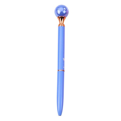 Długopis Z Dużą Perłą Obrotowy Mechanizm Niebieski Tusz 1.0mm Mix LEAN