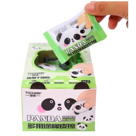 Gumka Do Ścierania Zmazywania Szkolna Biurowa Panda LEAN