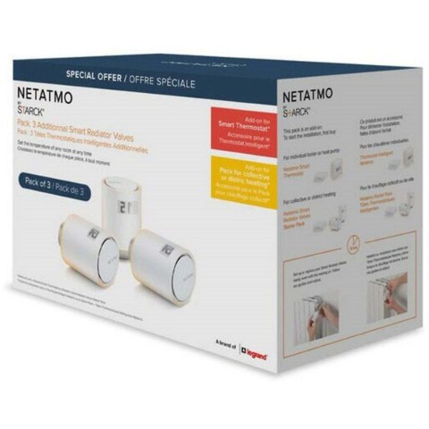 Zestaw 3 inteligentnych głowic termostatycznych NETATMO NBU-NAV
