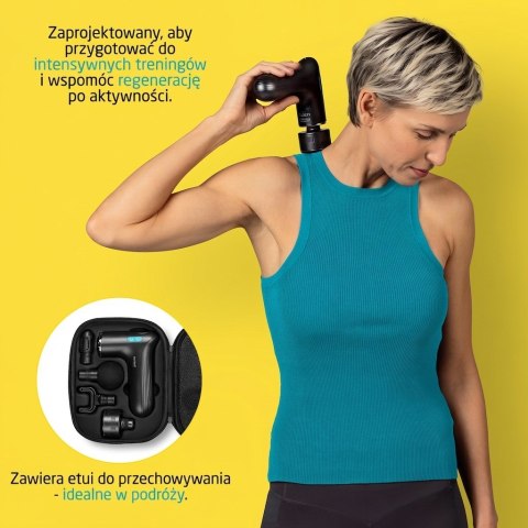 Masażer pistoletowy Hot&Cold Medisana MG-50Ec 10 poziomów intensywności | 4 głowice | 3 poziomy temperatury