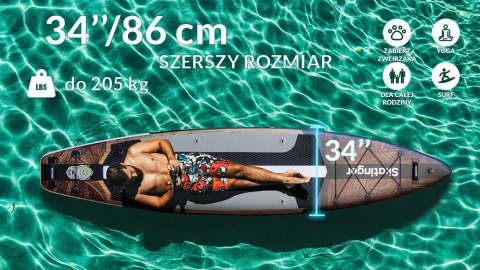 Deska SUP SKATINGER Waverider 380x86x16 Touring